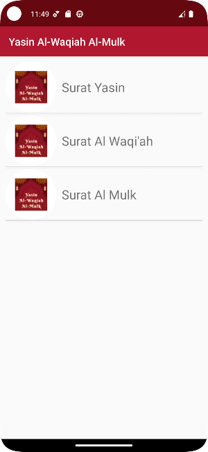 Surat Yasin Al-Waqiah Al-Mulk Screenshot 0
