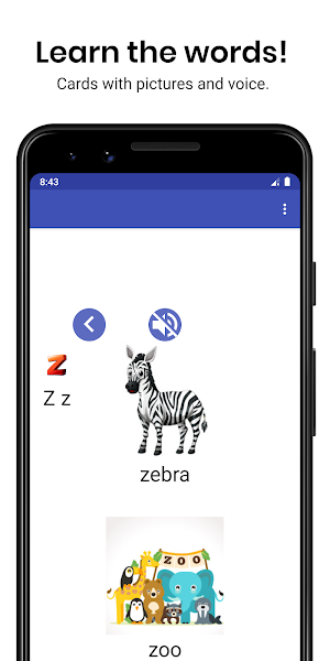 English Alphabet with Sound, Test, Quiz Screenshot 2