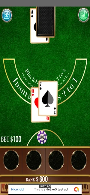 Black Jack 21 Screenshot 1