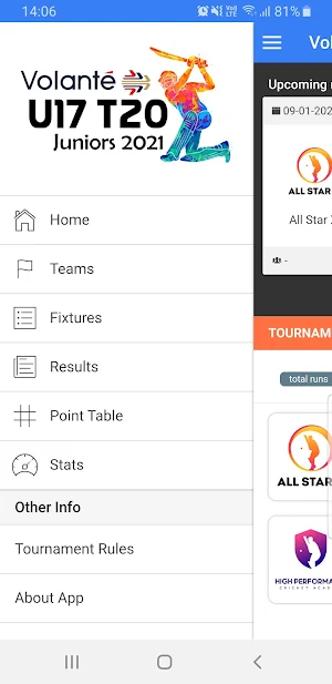 Volante U17 T20 Juniors 2021 Screenshot 3