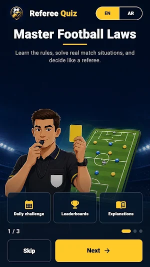 Referee Quiz: Football Rules Screenshot 0