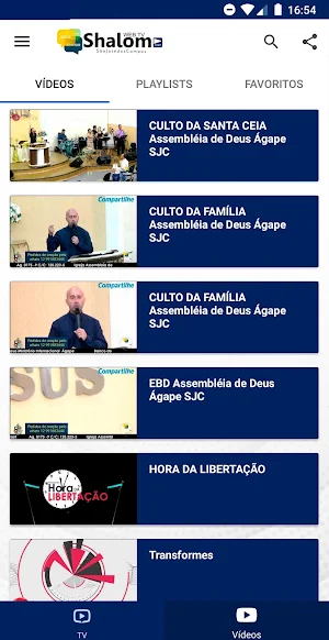 TV Shalom SJC Screenshot 1