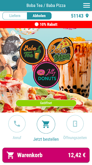 Boba Tea Baba Pizza Screenshot 0