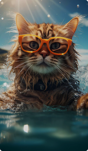 Cute Cat Wallpaper HD 4K Screenshot 1
