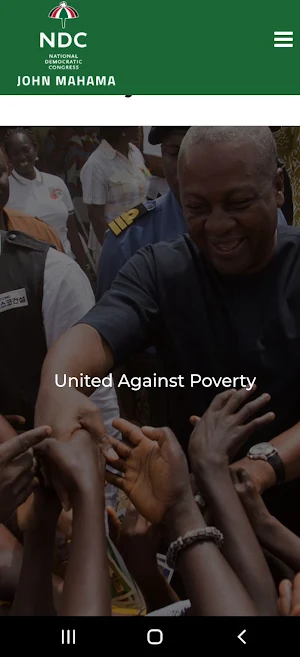 John Dramani Mahama Profile Screenshot 2