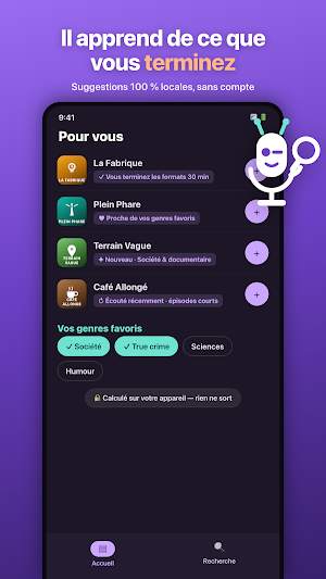 PodDroid : Lecteur de Podcasts Screenshot 2