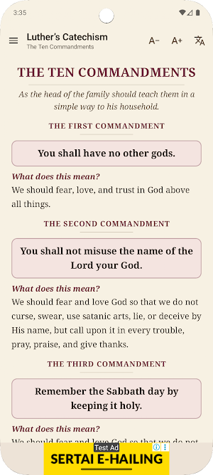 Luther's Catechism EN | ID Screenshot 1
