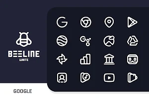 BeeLine White Iconpack Screenshot 1