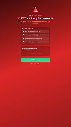 Together Safe: Safety Alerts Screenshot 1