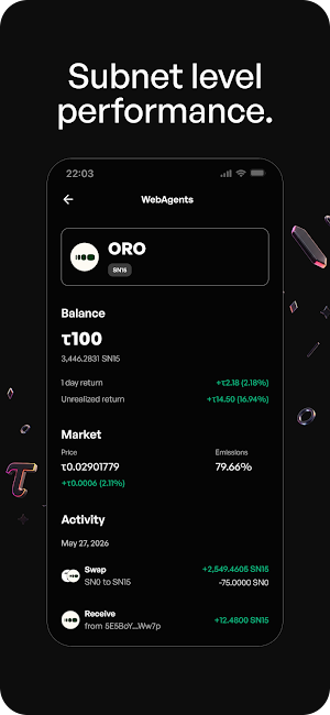 Crucible: Bittensor Wallet Screenshot 3