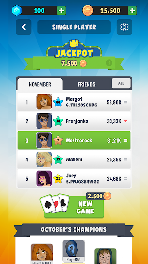 Pyramid Solitaire Online Screenshot 2