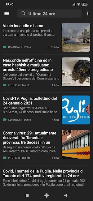Taranto notizie Screenshot 2