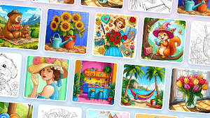 Flowerscapes: Color by Number Screenshot 1