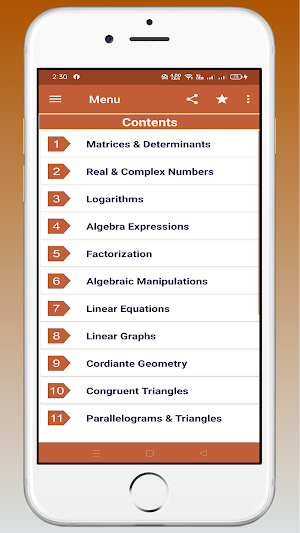 9th Math's Key Book Solution Screenshot 1