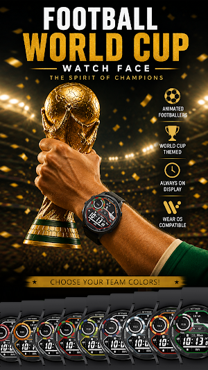 FOOTBALL WORLD CUP Watch face Screenshot 0