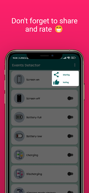 Events detector Screenshot 3