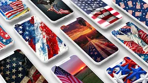 American Flag Wallpaper Screenshot 0