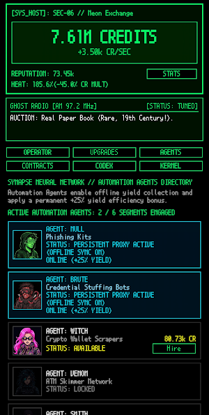 Ghost Terminal - Idle Tycoon Screenshot 2