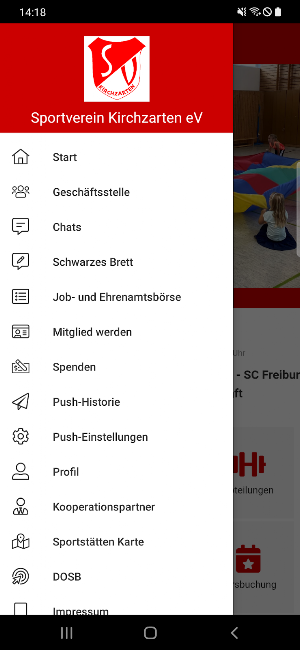 Sportverein Kirchzarten e.V. Screenshot 2