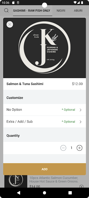 K & J Cuisine Screenshot 2