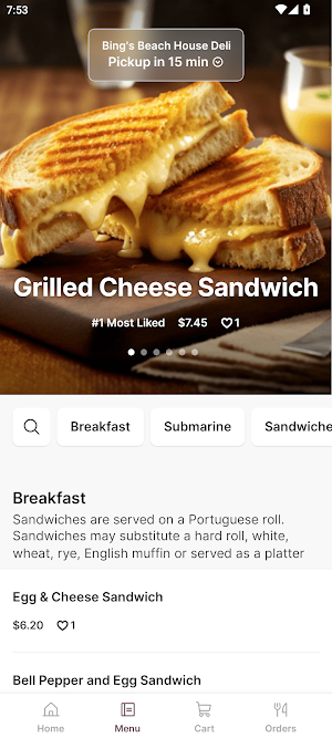 Bing's Beach House Deli Screenshot 0