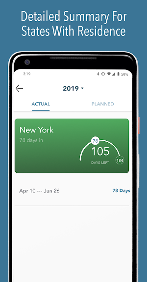 TaxBird - Residency Tracker Screenshot 3