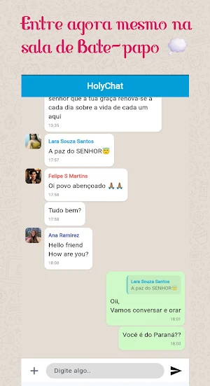 HolyChat: Santo Relacionamento Screenshot 2