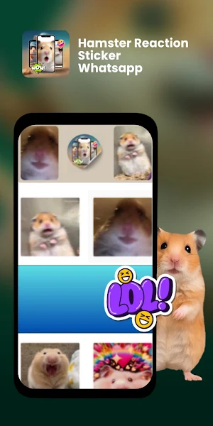 Hamster Reaction StickerWA Screenshot 3