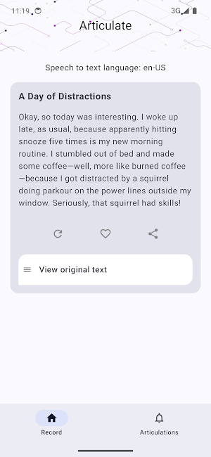Articulate - Speak and Refine Screenshot 2