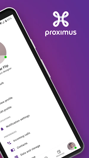 Proximus Webphone Screenshot 1