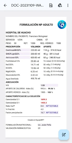 EquipoNPT: Soporte Nutricional Screenshot 2