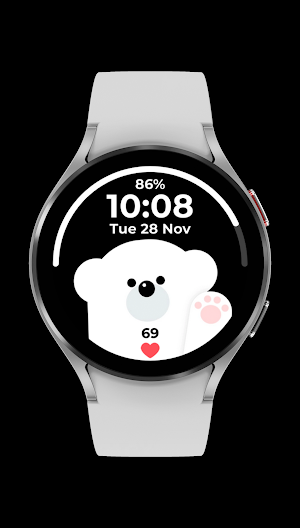 Polar Bear Animated Watch Face Screenshot 2