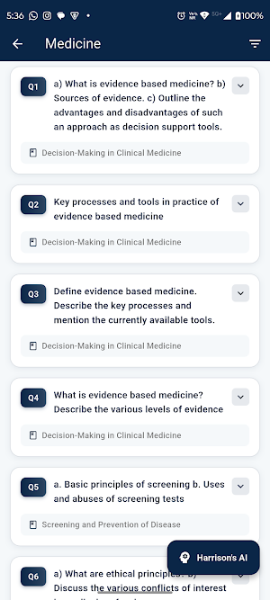 Vantage Med-DNB Question Banks Screenshot 2