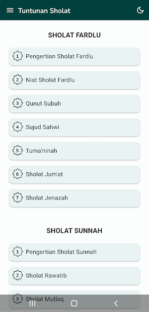 Tuntunan Sholat Lengkap Screenshot 2