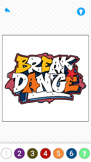 Grafitti Color By Number Book Screenshot 0