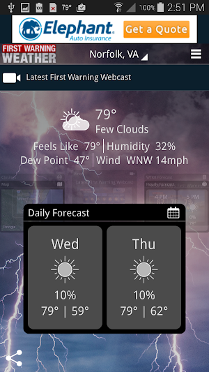 WTKR Weather Screenshot 0