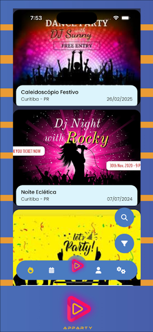 APParty - Seu App de Eventos Screenshot 1