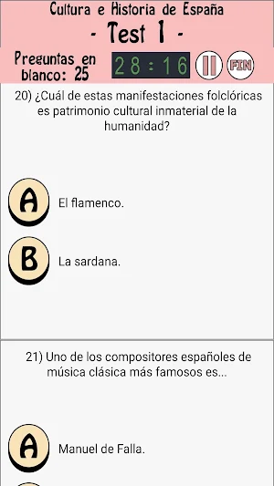 Examen nacionalidad española 2020 Screenshot 3