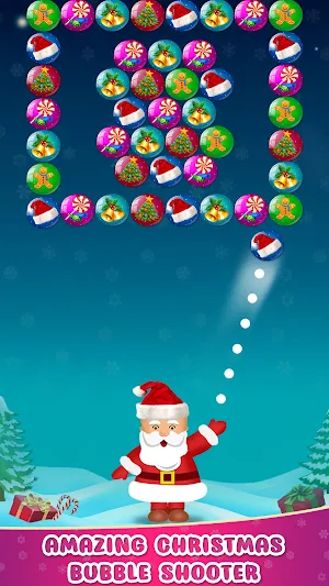 Christmas Bubble Shooter Game Screenshot 2