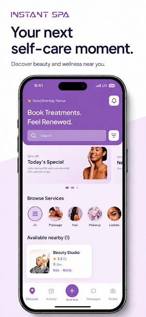Instant Spa - Book a session Screenshot 0