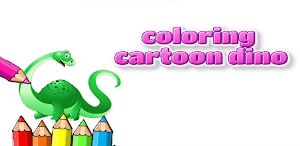 coloring cartoon dino Screenshot 0