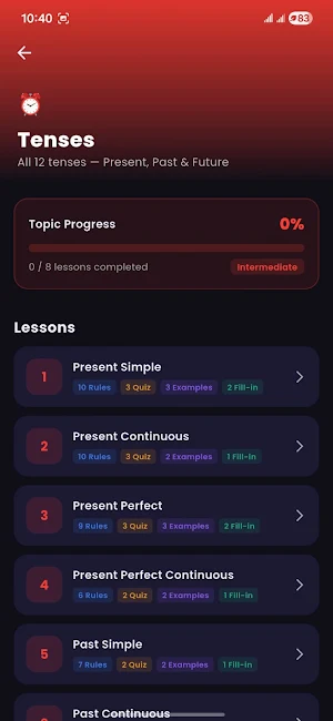 English Grammar Pro Screenshot 2