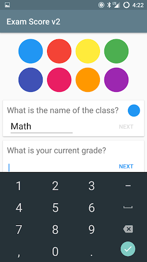 Exam Score Calculator Screenshot 2