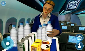 Airport Staff Flight Attendant Air Hostess Games Screenshot 1