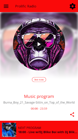 Prolific Radio Screenshot 0