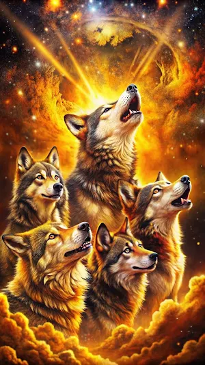 Glitter Wolf Live Wallpapers Screenshot 3