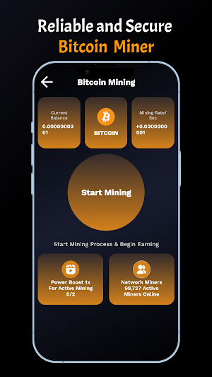 Bitcoin Miner - Earn Bitcoin Screenshot 2