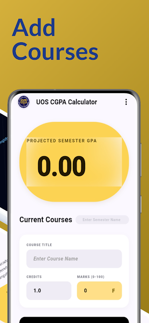 UOS CGPA Calculator Screenshot 2