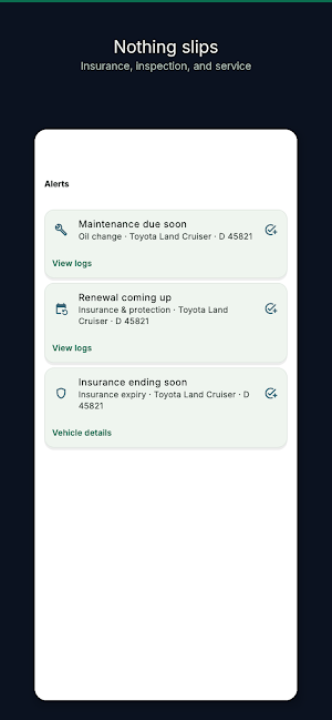 MyVehicle Screenshot 2