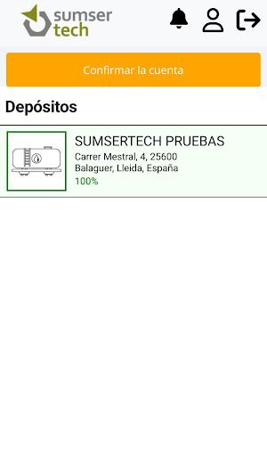 Medidor Depósitos Sumser Tech Screenshot 1
